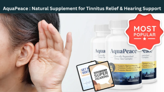 What is AquaPeace natural ear health formula illustration